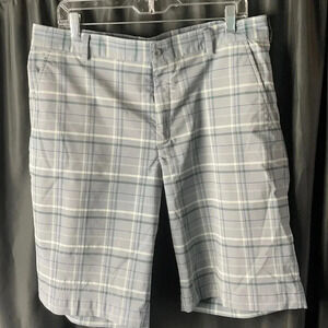 Nike‎ Plaid Gray Shorts 34